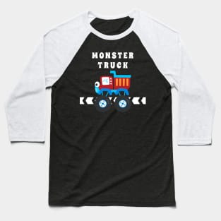 illustration of monster truck with cartoon style. Baseball T-Shirt